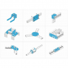 Ресурсный набор Bracket Robot Pack-Blue - «globural.ru» - Клин