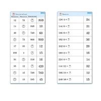 Комплект карточек (10) "Обучающий калейдоскоп. Умножение и деление в два шага" - «globural.ru» - Клин