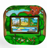 Профессиональный сенсорный настенный логопедический комплекс Мишка Logo 2 - «globural.ru» - Клин