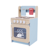 Плита с духовым шкафом из коллекции «НЕГА» (голубой) - «globural.ru» - Клин