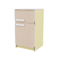 Холодильник из коллекции «НЕГА» (желтый) - «globural.ru» - Клин