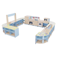 Игровая зона «Островок мастеров» из коллекции мебели «НЕГА» (голубой) - «globural.ru» - Клин