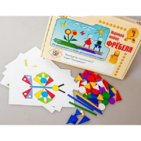 Игровой набор Фребеля "Конструктор плоскостной-3" (Серия "Эксперимент") - «globural.ru» - Клин