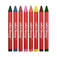 Мелки восковые 8 цветов - «globural.ru» - Клин