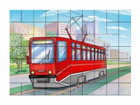 Магниты-пазлы "Трамвай" - «globural.ru» - Клин