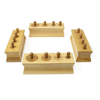 Блоки с цилиндрами-вкладышами для малышей - 4 штуки - «globural.ru» - Клин