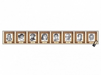 Интерактивный стенд-лента "Выдающиеся путешественники и ученые-географы" адаптивный, с сенсорным пультом управления и планшетом со шрифтом Брайля - «globural.ru» - Клин