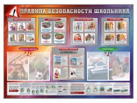 Стенд-уголок "Правила безопасности школьника" - «globural.ru» - Клин