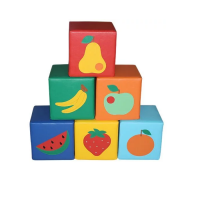 Комплект кубиков "Фрукты" (ВИК) - «globural.ru» - Клин