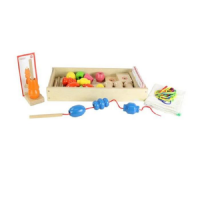 Игра на сенсомоторное развитие "Шнуровка Бусы (набор 1)" - «globural.ru» - Клин