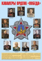 Плакат "Кавалеры ордена «Победа»" - «globural.ru» - Клин