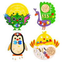 Тактильно-развивающий набор панелей «Птицы» - «globural.ru» - Клин