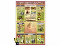 Интерактивный стенд "История светской культуры" адаптивный, с сенсорным пультом управления и планшетом со шрифтом Брайля (основы духовно-нравственной культуры народов России) - «globural.ru» - Клин