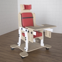 Стул для ребенка с ОВЗ «Новые горизонты» №2 со столешницей красный - «globural.ru» - Клин