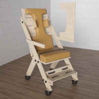 Стул для ребенка с ОВЗ «Новые горизонты» №4 со столешницей коричневый - «globural.ru» - Клин