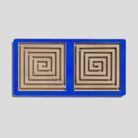 Такт-панель "Синий лабиринт №4" - «globural.ru» - Клин