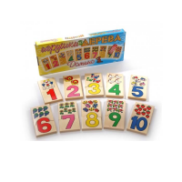 Деревянное домино "Фрукты и цифры" - «globural.ru» - Клин