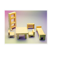 Игровой набор Фребеля "Мебель для кукольного домика" - «globural.ru» - Клин