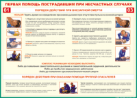 Таблица Порядок действий при внезапной смерти 1000*1400 винил - «globural.ru» - Клин
