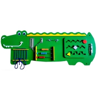 Бизиборд "Зелёный крокодильчик" - «globural.ru» - Клин