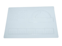 Пособие для слабовидящих детей "Координатная плоскость 3 вида, транспортир и линейка" - «globural.ru» - Клин