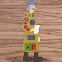 Бизиборд "Почтальон Печкин" - «globural.ru» - Клин