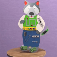 Бизиборд «Волчок-серый бочок» - «globural.ru» - Клин