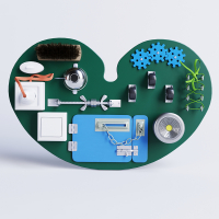 Бизиборд "Зеленое сердечко" - «globural.ru» - Клин