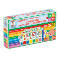 Развивающий тренажёр "Разноцветные окошки" 3-5 лет. Дополнительный набор карточек к базовому комплекту - «globural.ru» - Клин