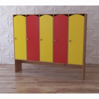 Шкаф 5-секционный с нишей под скамью "Яркое детство" - «globural.ru» - Клин