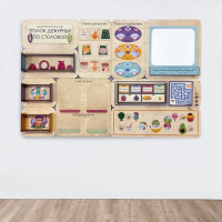 Дидактическая настенная панель «Уголок дежурных по столовой» - «globural.ru» - Клин