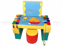 Дидактический стол с пуфиком вариант 2 (ВИК) - «globural.ru» - Клин