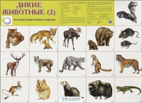 Раздаточные карточки "Дикие животные" часть 2 - «globural.ru» - Клин