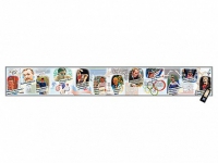 Интерактивный стенд-лента "Выдающиеся спортсмены, деятели физической культуры, спорта и олимпийского движения" адаптивный, с сенсорным пультом управления и планшетом со шрифтом Брайля (физическая культура) - «globural.ru» - Клин