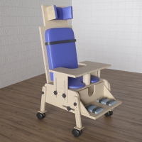 Стул для ребенка с ОВЗ «Новые горизонты» №3 со столешницей синий - «globural.ru» - Клин