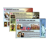 Комплект таблиц по истории раздаточных "Новая история. Часть1" (цвет., лам., формат А4, 6 штук) - «globural.ru» - Клин