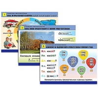 Комплект таблиц для начальной школы "Русский язык. Имя прилагательное" - «globural.ru» - Клин