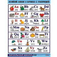 Таблица демонстрационная "Английский алфавит в картинках"(100x140) - «globural.ru» - Клин