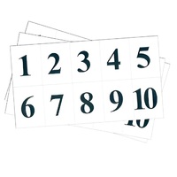 Набор цифр от 1 до 10 (для начальной школы) - «globural.ru» - Клин