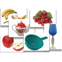 Набор предметных картинок "Фрукты, ягоды, орехи. Посуда" - «globural.ru» - Клин