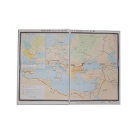 Учебная карта "Византийская империя и славяне в VI - ХI в.в. 1040*1420 мм" (матовое, 2-стороннее лам.) - «globural.ru» - Клин