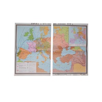 Учебная карта "Европа в 16 - первой половине 17 в.в." 1030*1420 мм (матовое, 2-стороннее лам.) - «globural.ru» - Клин