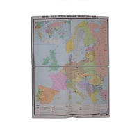 Учебная карта "Европа после 1-ой мировой войны" 1400*1060 мм (матовое, 2-стороннее лам.) - «globural.ru» - Клин