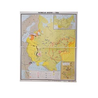 Учебная карта "Российская империя в 18 в." (матовое, 2-стороннее лам.) - «globural.ru» - Клин