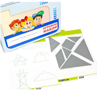 Игровой набор "Танграм" (с комплектом карточек) - «globural.ru» - Клин