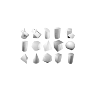 Комплект гипсовых моделей геометрических тел  - «globural.ru» - Клин