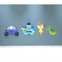 Комплект бизибордов "В сказочном королевстве 4 в 1" - «globural.ru» - Клин