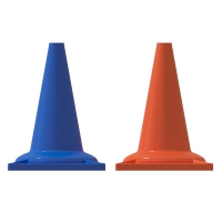 Набор конусов сигнальных 33 см (6 голубых + 6 оранжевых) - «globural.ru» - Клин