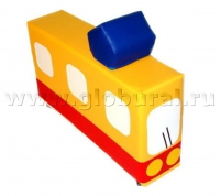 Напольная мягкая игрушка «Трамвай» каталка - «globural.ru» - Клин