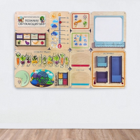 Дидактическая настенная панель «Познаем окружающий мир» - «globural.ru» - Клин